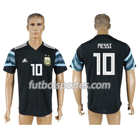 Camisetas Argentina Lionel Messi 10 Segunda Equipacion Mundial 2018