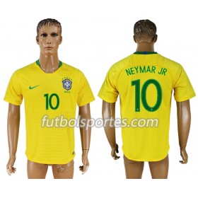 Camisetas Brasil Neymar Jr 10 Primera Equipacion Mundial 2018