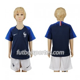 Camisetas Francia Niño Primera Equipacion Mundial 2018