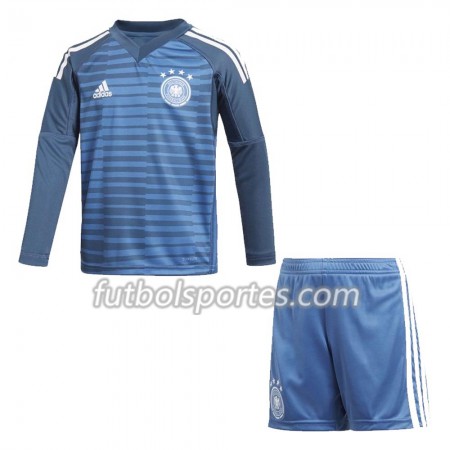 Camisetas Alemania Portero Niño Primera Equipacion Mundial 2018 Manga Larga