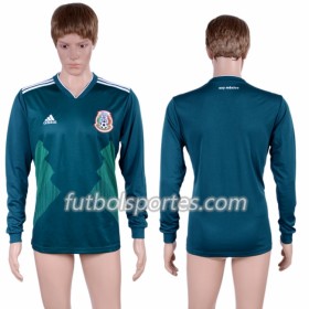 Camisetas México Primera Equipacion Mundial 2018 Manga Larga