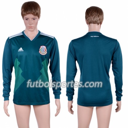 Camisetas México Primera Equipacion Mundial 2018 Manga Larga