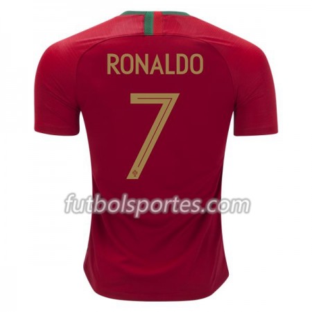 Camisetas Portugal Cristiano Ronaldo 7 Primera Equipacion Mundial 2018