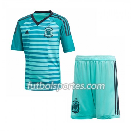 Camisetas España Portero Niño Primera Equipacion Mundial 2018