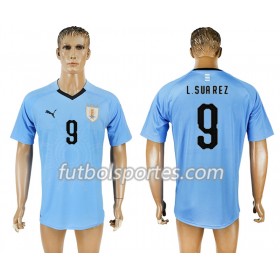 Camisetas Uruguay Luis Suarez 9 Primera Equipacion Mundial 2018