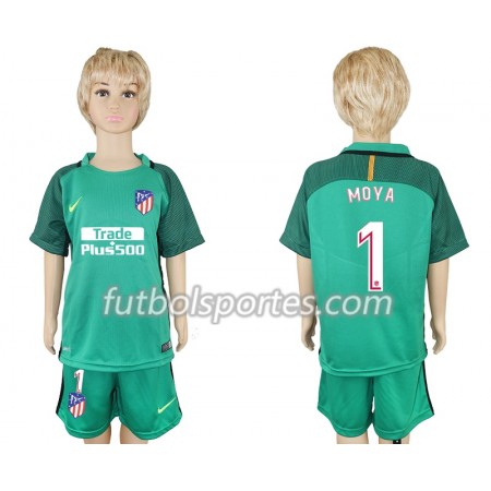 Camisetas Atlético Madrid Miguel Angel Moya 1 Portero Niño Primera Equipacion 2018