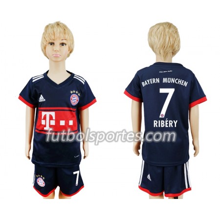 Camisetas Bayern de Múnich Franck Ribery 7 Niño Segunda Equipacion 2018