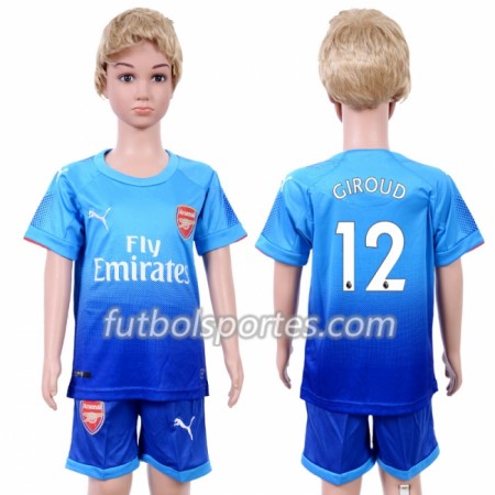Camisetas Arsenal Olivier Giroud 12 Niño Segunda Equipacion 2018