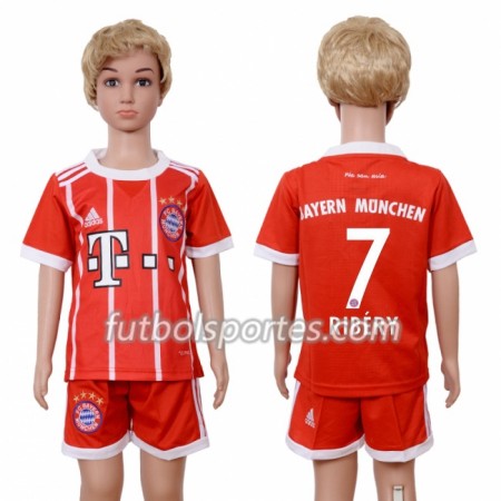 Camisetas Bayern de Múnich Franck Ribery 7 Niño Primera Equipacion 2018