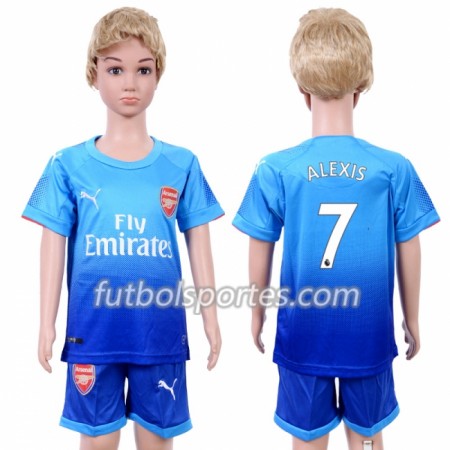 Camisetas Arsenal Alexis Sanchez 7 Niño Segunda Equipacion 2018